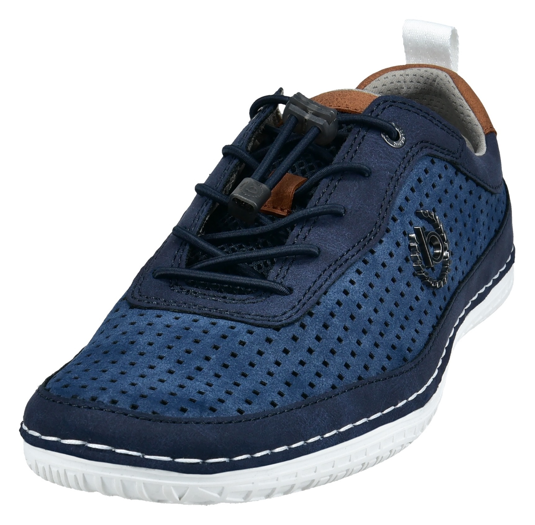 bugatti Slip-On Sneaker, Freizeitschuh, Halbschuh, Slipper mit Lochmuster von bugatti