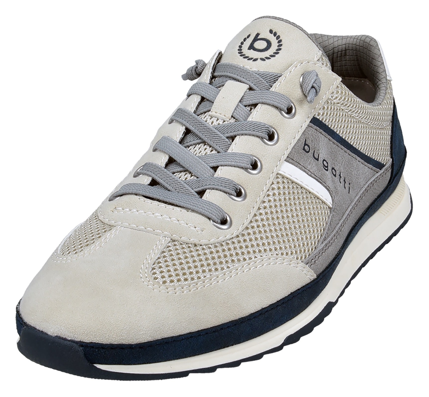 bugatti Slip-On Sneaker, Halbschuh, Freizeitschuh, Slipper mit elastischen Gummizügen von bugatti