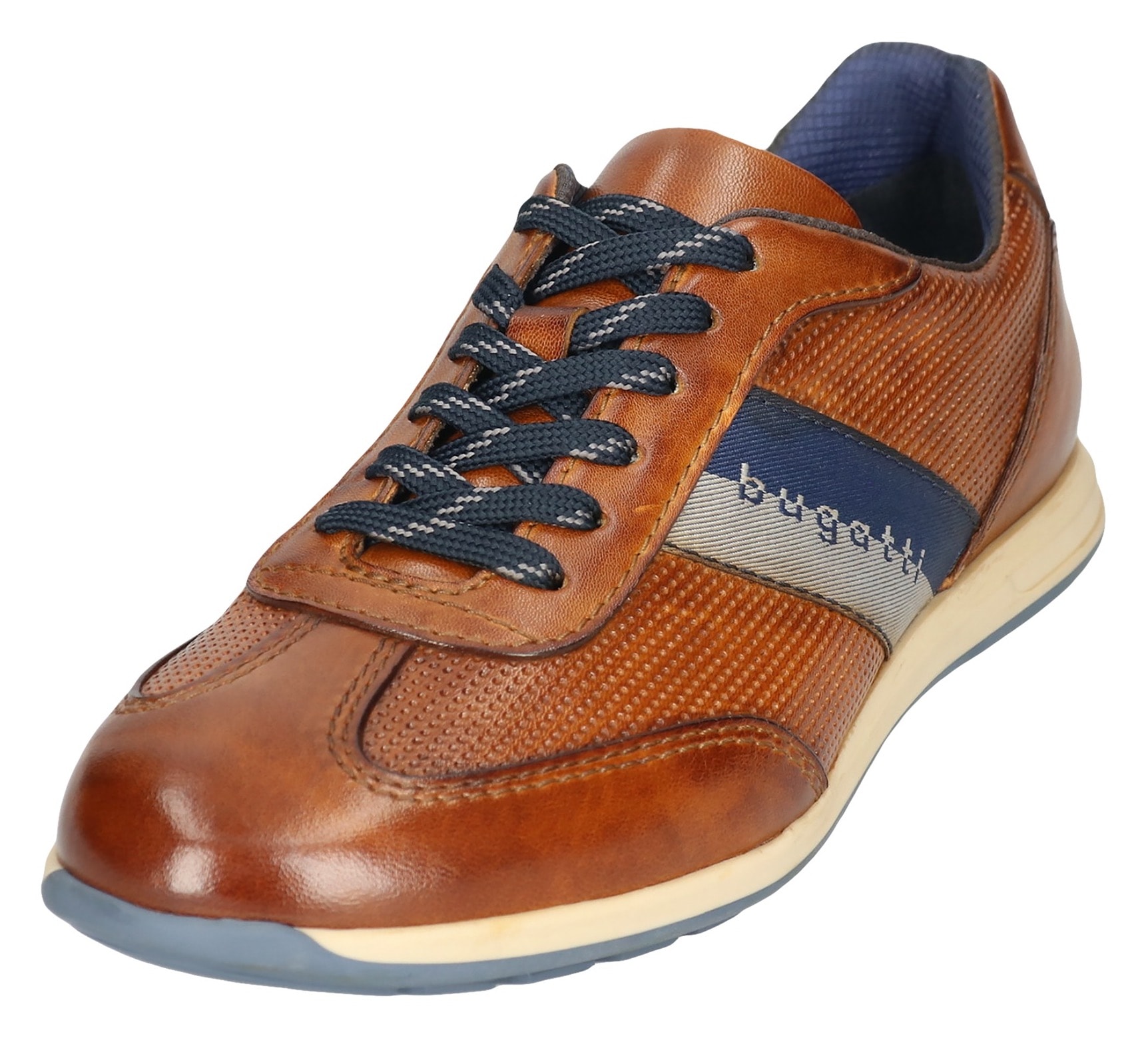 bugatti Sneaker, Businessschuh, Halbschuh, Schnürschuh mit Kontrast-Streifen bugatti Sneaker, Businessschuh, Halbschuh, Schnürschuh mit Kontrast-Streifen von bugatti