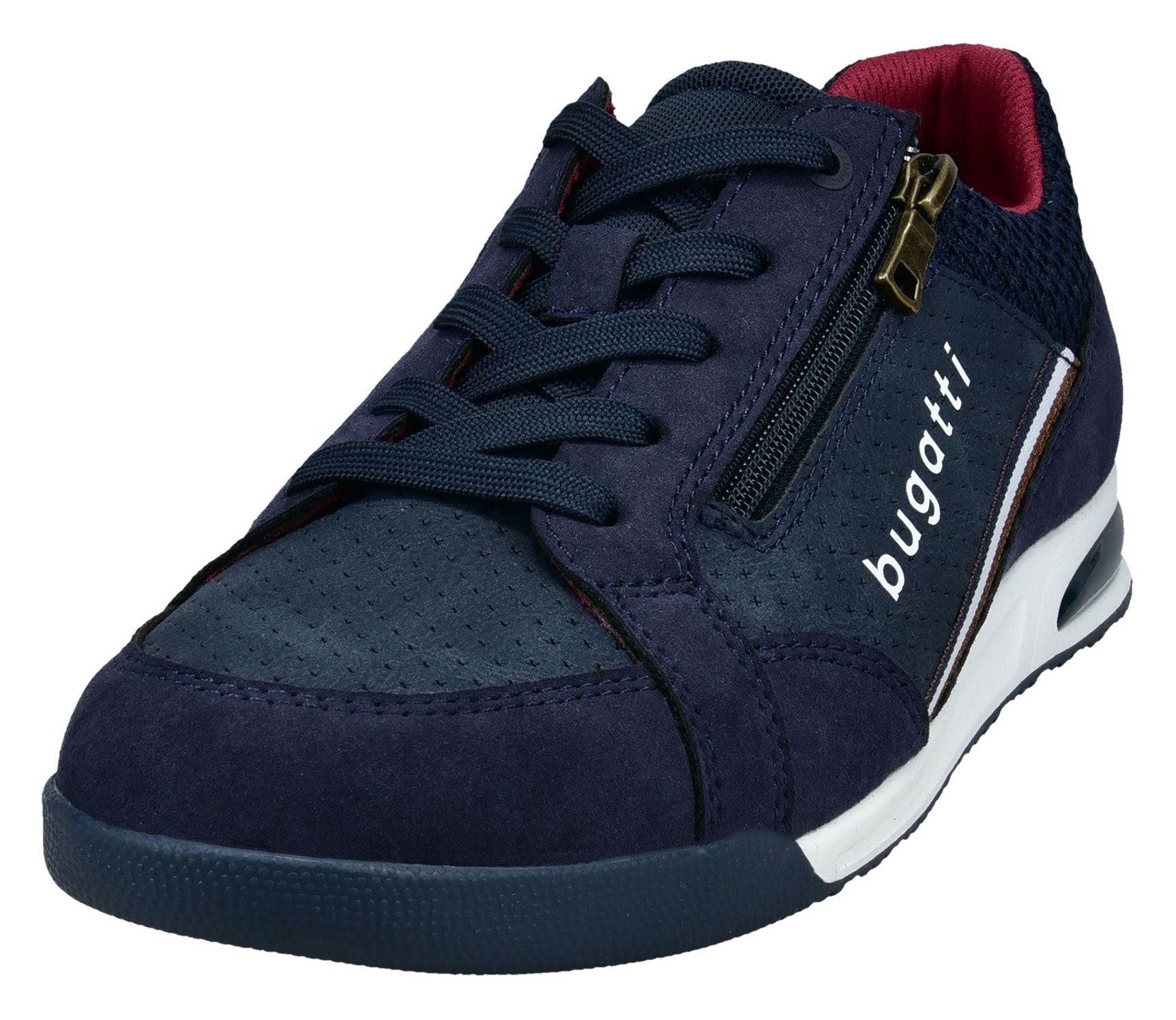 bugatti Sneaker, Schnürschuh, Halbschuh, Freizeitschuh mit Kontrastbesätzen von bugatti