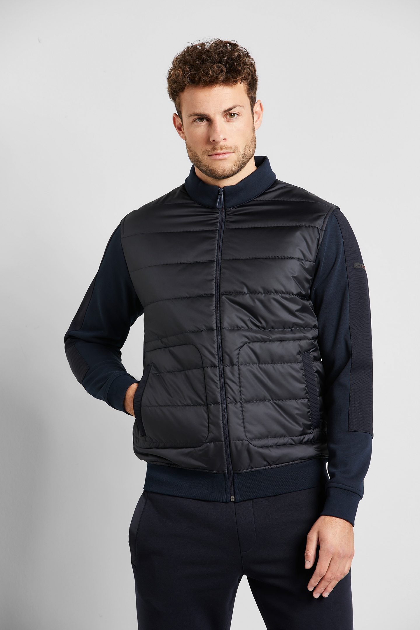 bugatti Sweatjacke, in Stepp-Optik von bugatti