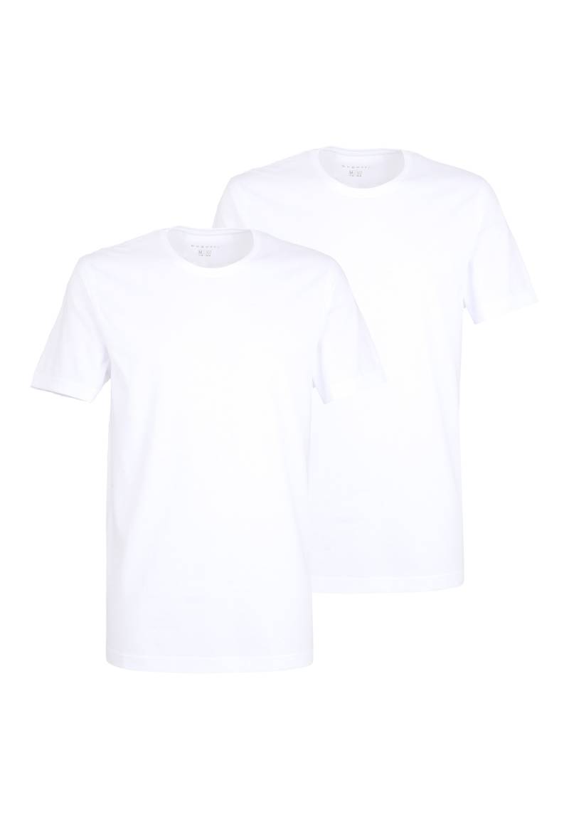 bugatti T-Shirt »BUGATTI Herren T-Shirt uni 2er Pack«, (Packung, 2 tlg., 2), mit Rundhals-Ausschnitt, Kurzarm von bugatti