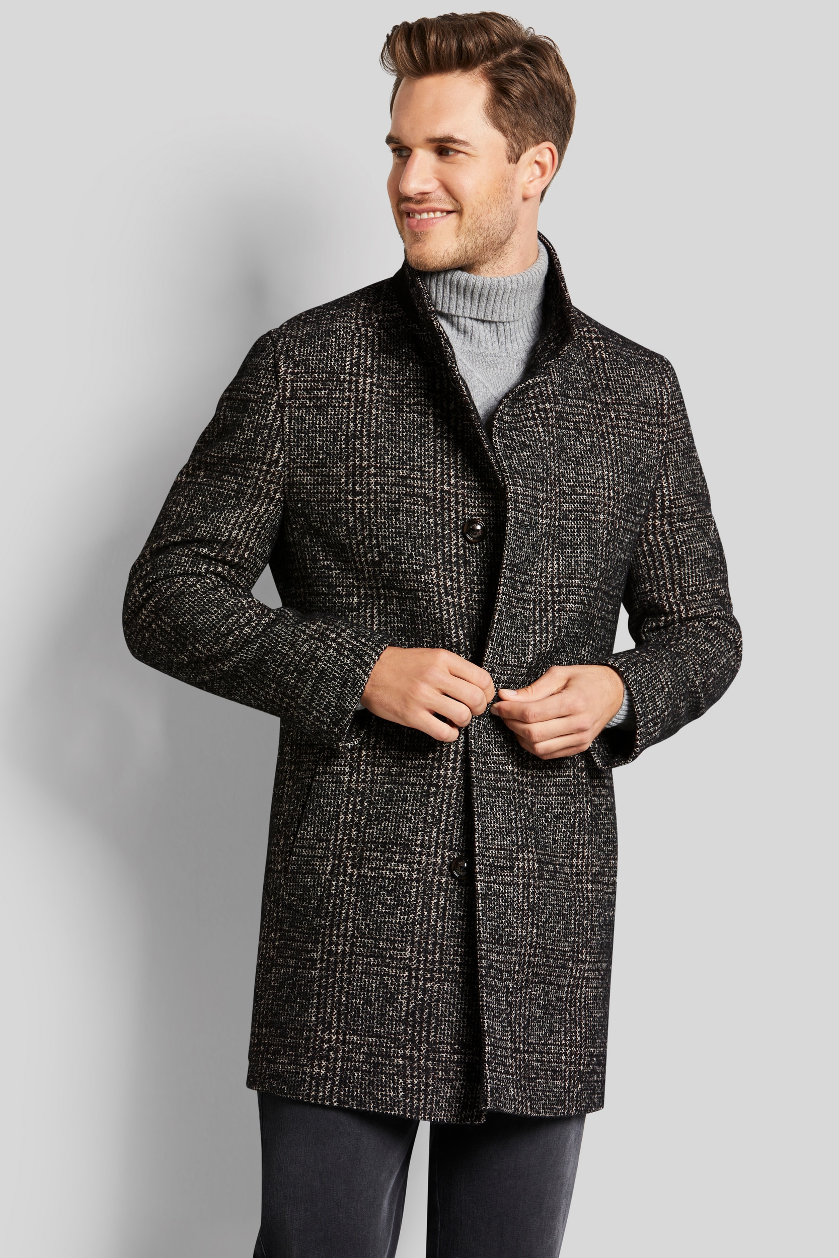bugatti Wollmantel, mit Karomuster bugatti Wollmantel, mit Karomuster von bugatti