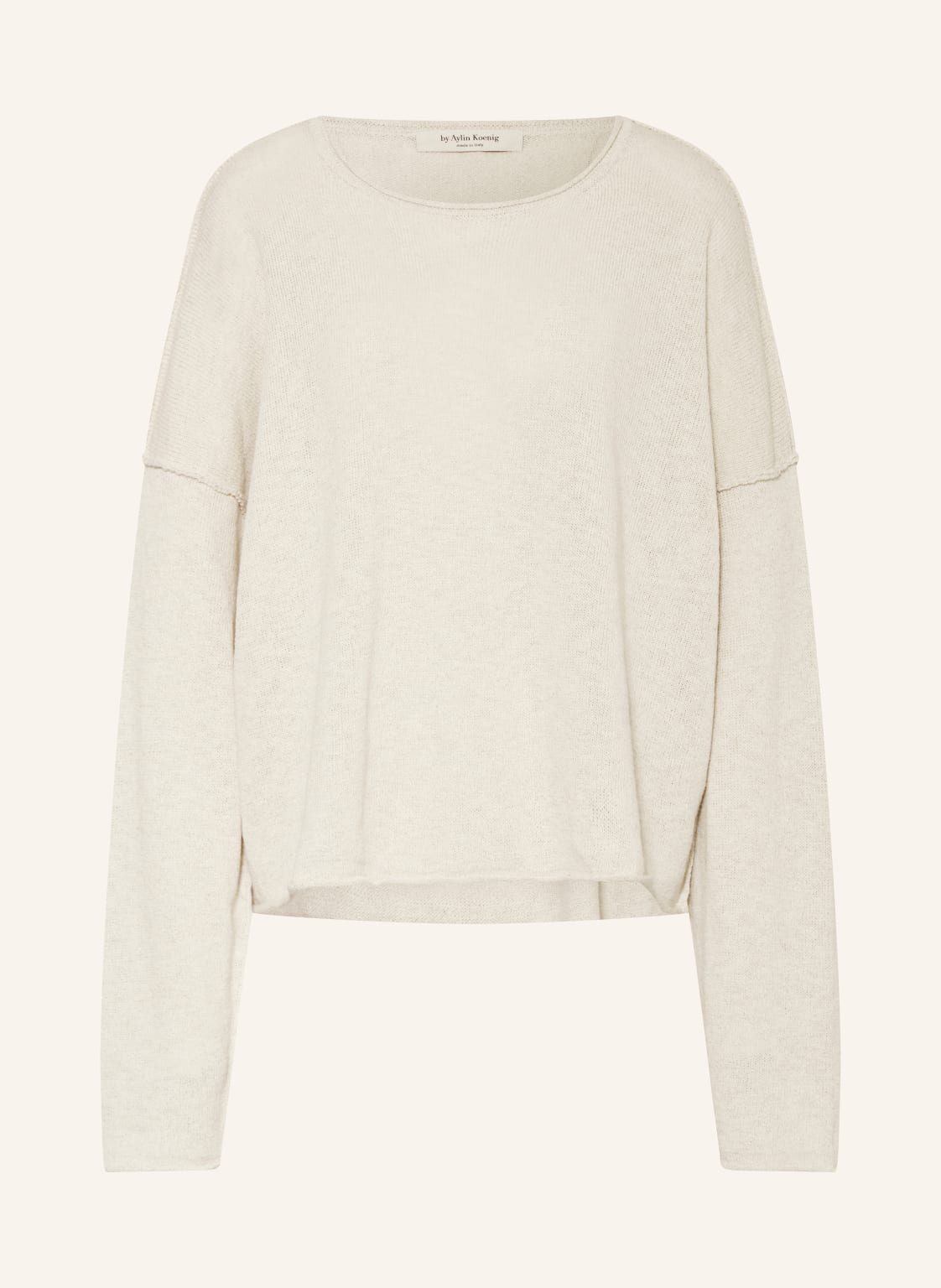 By Aylin Koenig Pullover Miley Mit Leinen beige von by Aylin Koenig