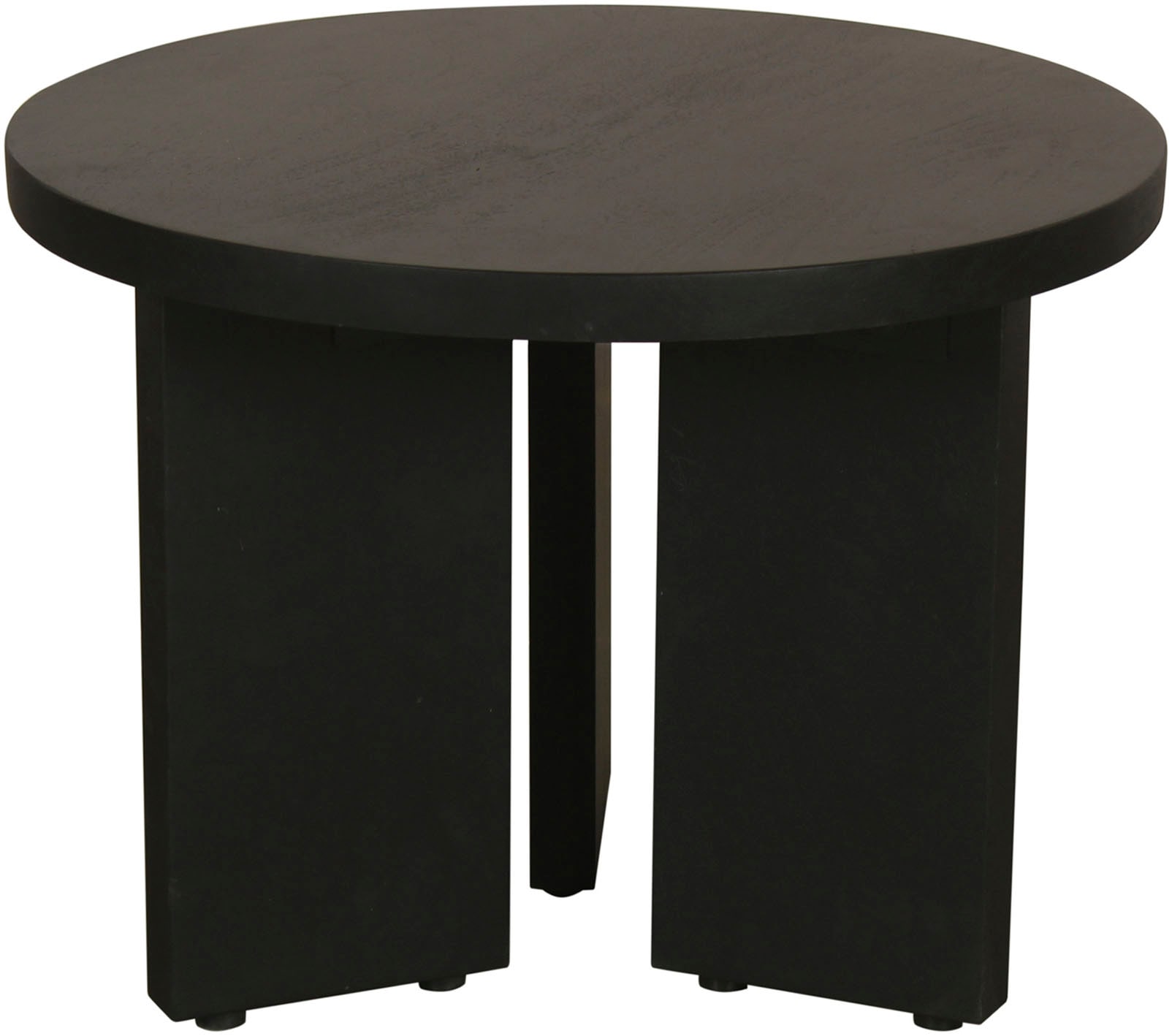 byLIVING Couchtisch »Round«, (1 St.), aus 2,5cm starkem Massivholz schwarz, einzeln oder im Set stellbar von byLIVING