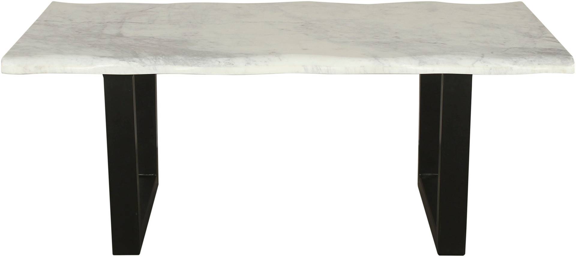 byLIVING Couchtisch »Stone«, (1 St.), aus echtem weissen Marmor mit natürlicher Wellenkante, 115x60cm von byLIVING