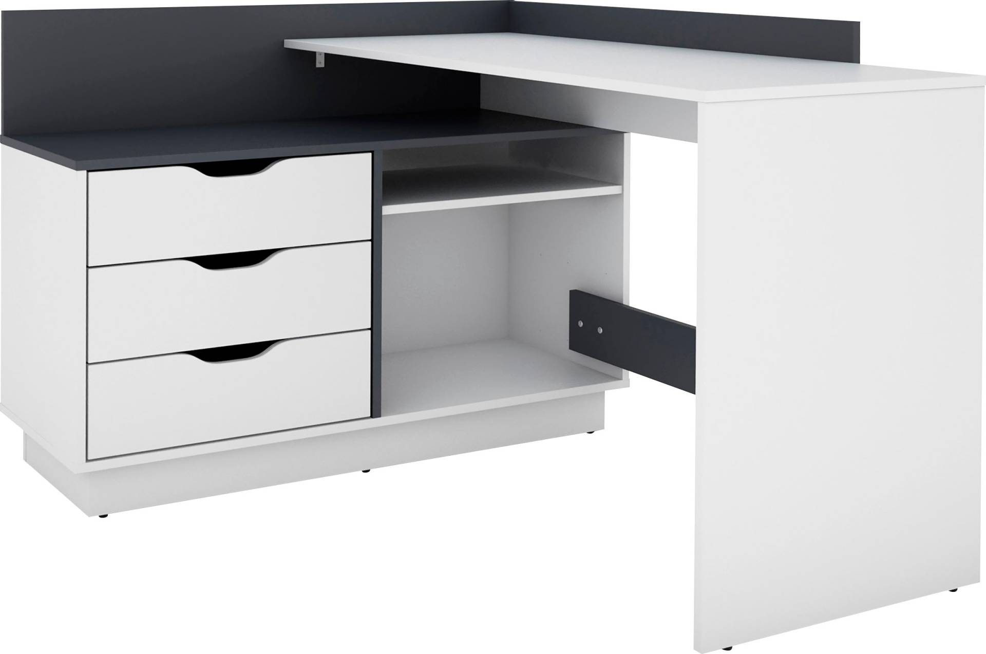 byLIVING Eckschreibtisch »Bern«, mit viel Stauraum, Breite 129 cm, rechts oder links montierbar byLIVING Eckschreibtisch »Bern«, mit viel Stauraum, Breite 129 cm, rechts oder links montierbar von byLIVING