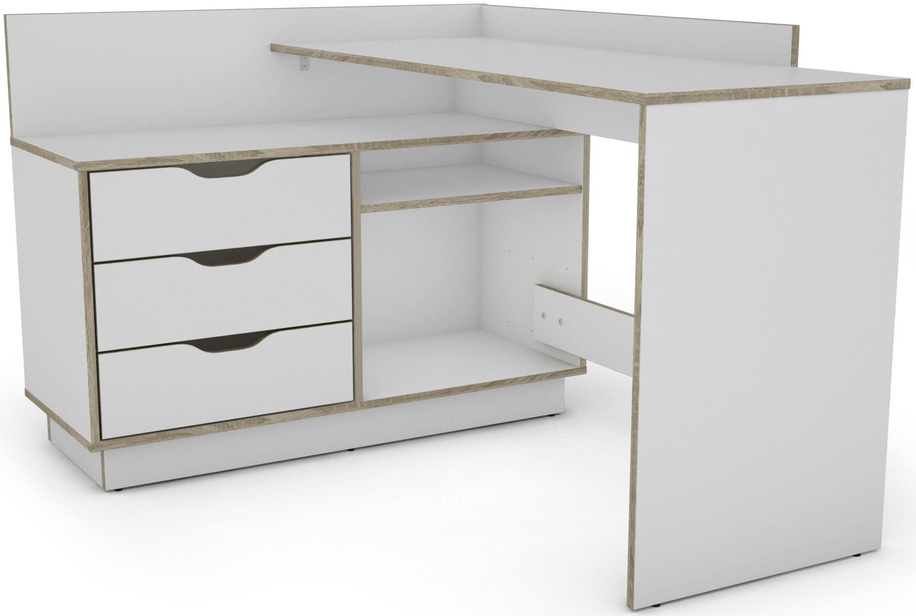 byLIVING Eckschreibtisch »Bern«, mit viel Stauraum, Breite 129 cm, rechts oder links montierbar byLIVING Eckschreibtisch »Bern«, mit viel Stauraum, Breite 129 cm, rechts oder links montierbar von byLIVING