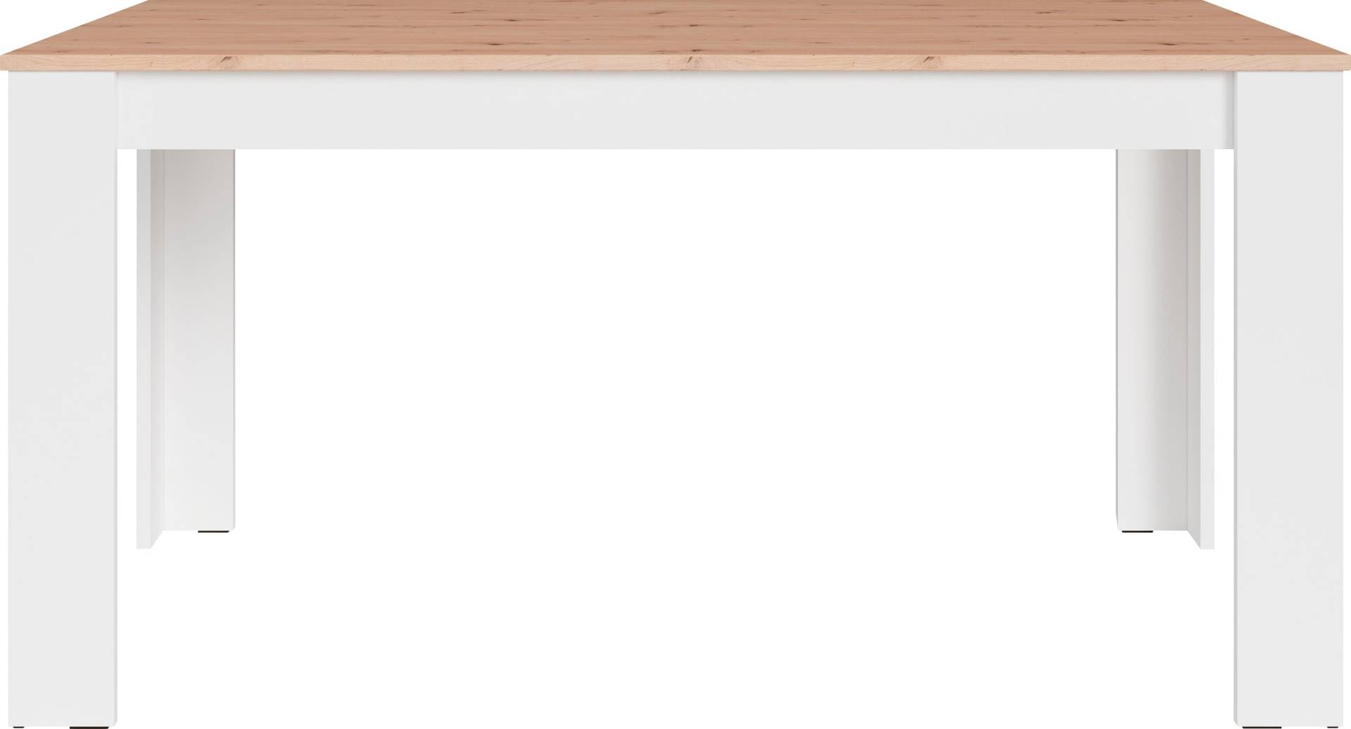 byLIVING Esstisch »Nori«, Küchentisch in Eicheoptik, Gestell wahlweise anthrazit oder weiss von byLIVING