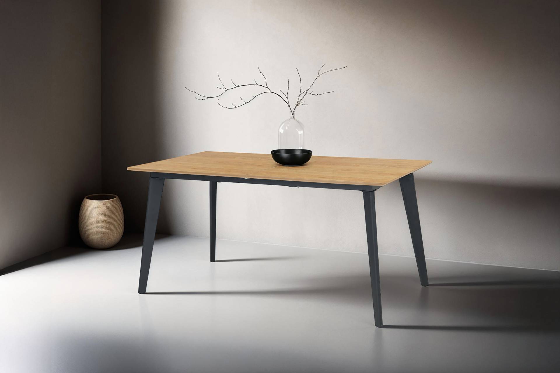 byLIVING Esstisch »Oklahoma«, mit Auszug 160-200 cm, mit Schweizer Kante, HPL-Beschichtung byLIVING Esstisch »Oklahoma«, mit Auszug 160-200 cm, mit Schweizer Kante, HPL-Beschichtung von byLIVING