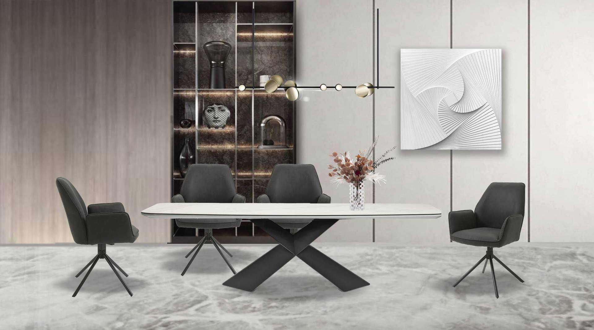byLIVING Esszimmerstuhl »Blair«, (Set), 2 St., Luxus-Microfaser Vintage, 2er-Set, 360 Grad drehbar, gemütlicher Sessel, verschiedenen Stoffe von byLIVING