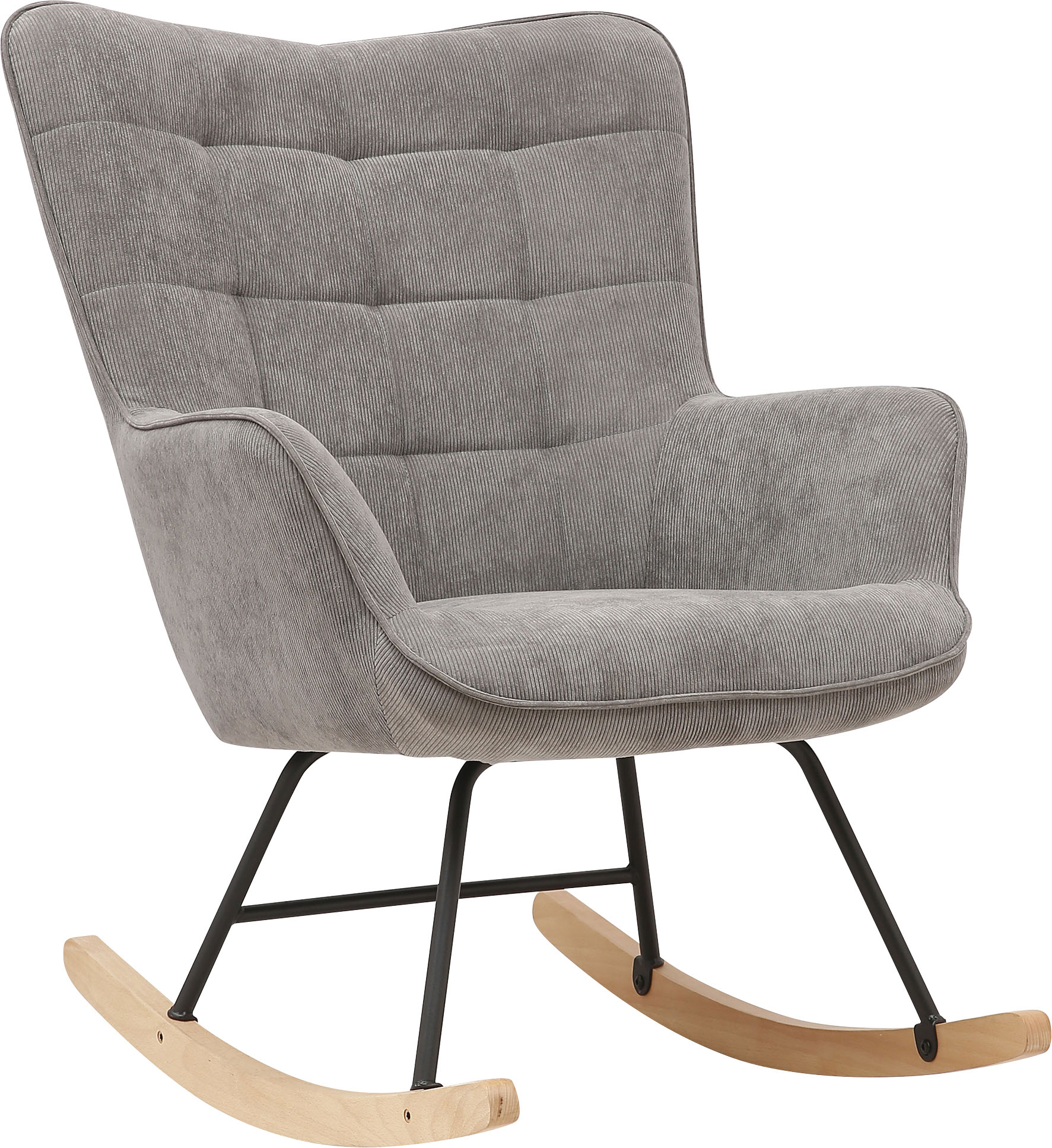byLIVING Schaukelstuhl »Richie«, 1 St., moderne Metallbeine mit Holzkufe, in Webstoff oder Cord erhältlich byLIVING Schaukelstuhl »Richie«, 1 St., moderne Metallbeine mit Holzkufe, in Webstoff oder Cord erhältlich von byLIVING