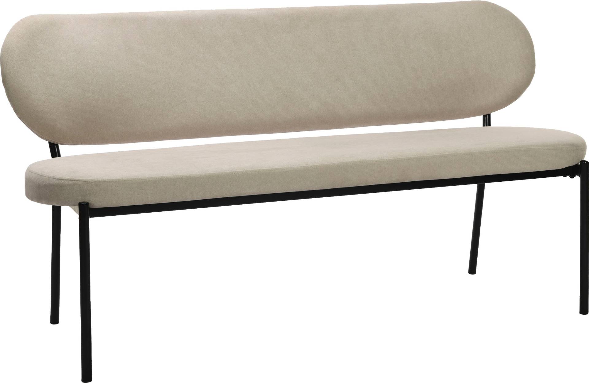 byLIVING Sitzbank »Jersey«, mit Webstoff-Bezug, mit Rückenlehne, Breite 160 cm von byLIVING