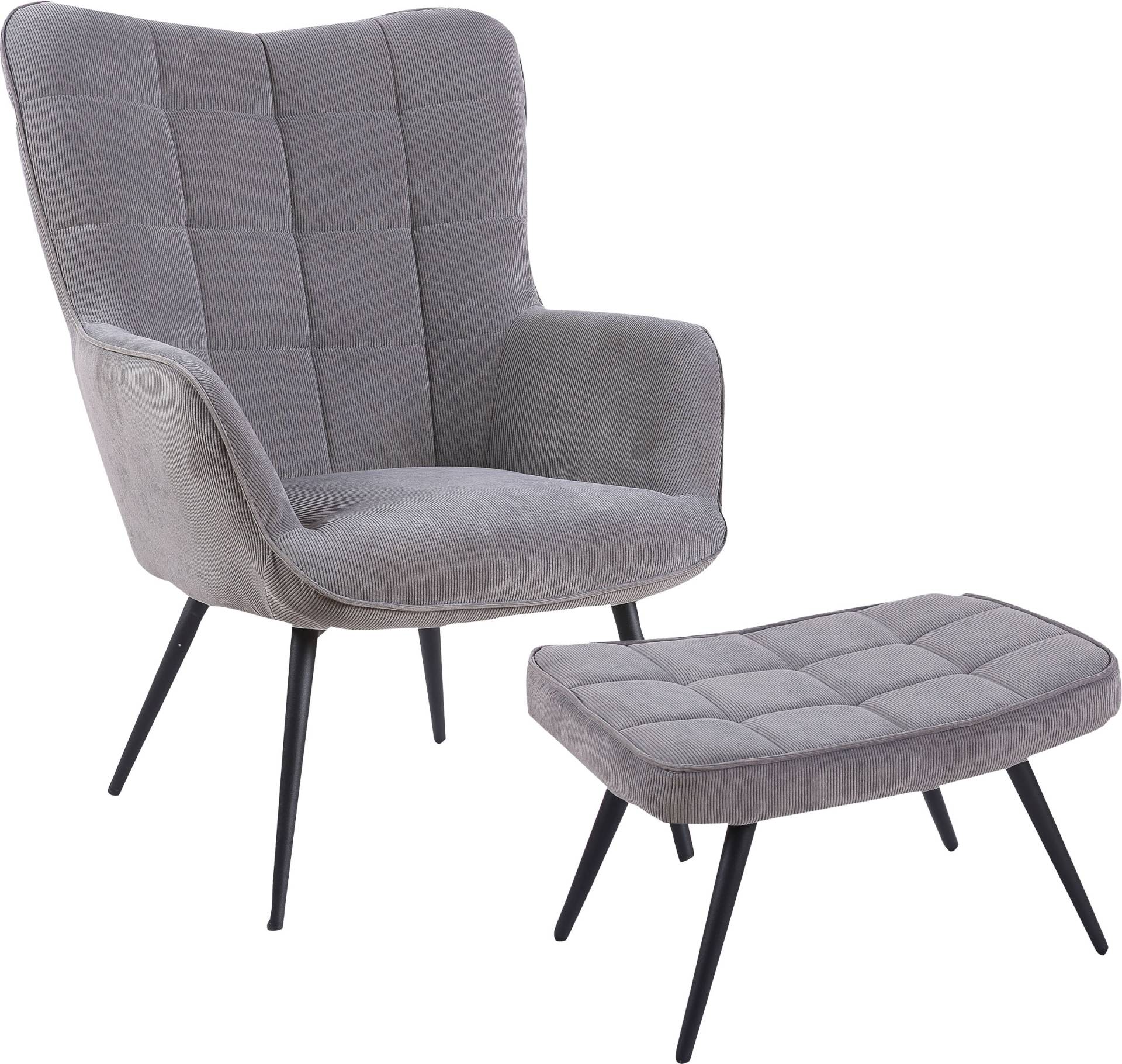 byLIVING Sitzgruppe »Uta«, Set, 2 tlg., Sessel mit Hocker byLIVING Sitzgruppe »Uta«, Set, 2 tlg., Sessel mit Hocker von byLIVING