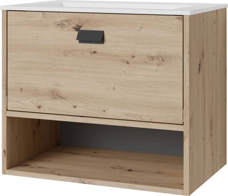 byLIVING Waschtisch »Wellness«, Breite 60 cm, inklusive Keramik-Waschbecken, mit Soft-Close von byLIVING