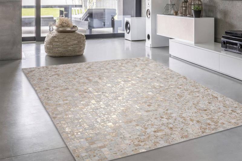 calo-deluxe Fellteppich »Audra 100«, rechteckig, 8 mm Höhe, echtes Rinderfell, Wohnzimmer von calo-deluxe
