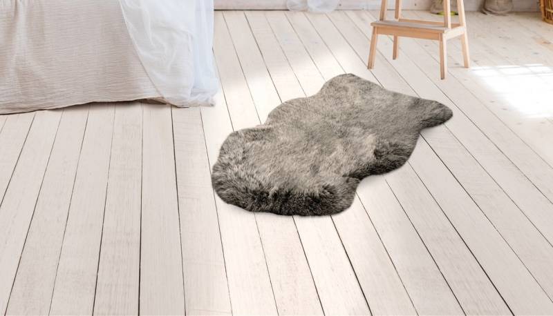 calo-deluxe Fellteppich »Emica-1000«, fellförmig, 52 mm Höhe, Kunstfell, Wohnzimmer von calo-deluxe