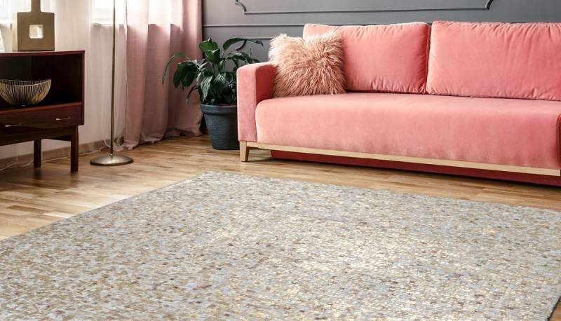 calo-deluxe Fellteppich »Vezzana 615«, rechteckig, 5 mm Höhe, echtes Rinderfell, Wohnzimmer von calo-deluxe