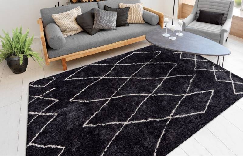 calo-deluxe Hochflor-Teppich »Elvar-4000«, rechteckig, 27 mm Höhe, besonders weich durch Microfaser, Wohnzimmer von calo-deluxe