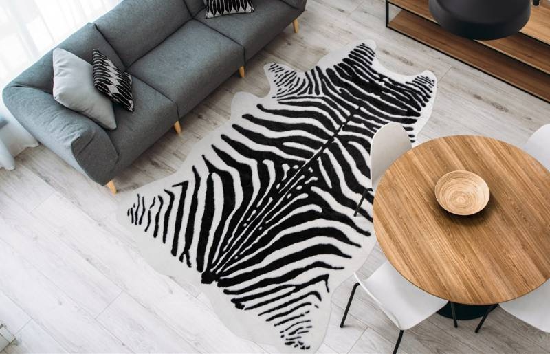 calo-deluxe Teppich »Amun 101«, fellförmig, 19 mm Höhe, Kunstfell, Wohnzimmer von calo-deluxe