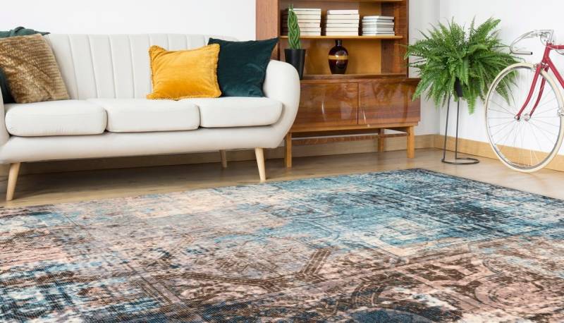 calo-deluxe Teppich »Emin 800«, rechteckig, 10 mm Höhe, reine Baumwolle, Wohnzimmer von calo-deluxe