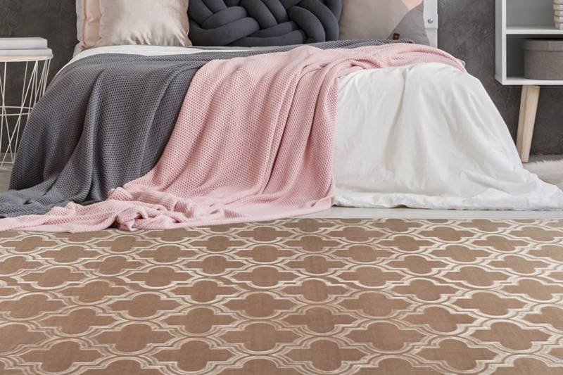 calo-deluxe Teppich »Latemar 200«, rechteckig, 7 mm Höhe, Hoch- Tief Struktur, Wohnzimmer von calo-deluxe