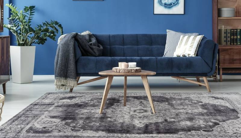 calo-deluxe Teppich »Layata 8030«, rechteckig, 9 mm Höhe, Kurzflor, Wohnzimmer von calo-deluxe
