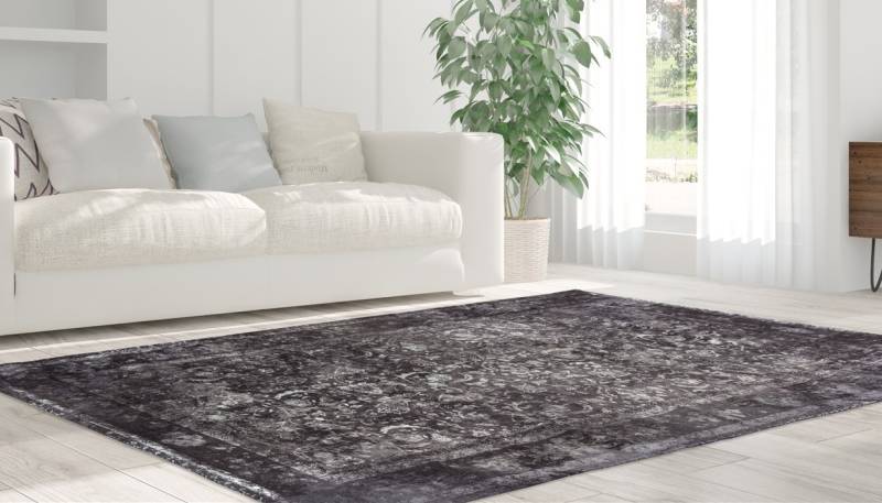 calo-deluxe Teppich »Layata 8035«, rechteckig, 9 mm Höhe, Kurzflor, Wohnzimmer von calo-deluxe