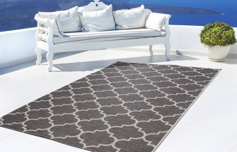 calo-deluxe Teppich »Perugia 1030«, rechteckig, 7 mm Höhe, In- und Outdoor geeignet, Wohnzimmer von calo-deluxe