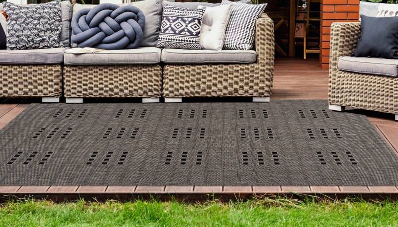 calo-deluxe Teppich »Perugia 1050«, rechteckig, 7 mm Höhe, In- und Outdoor geeignet, Wohnzimmer von calo-deluxe