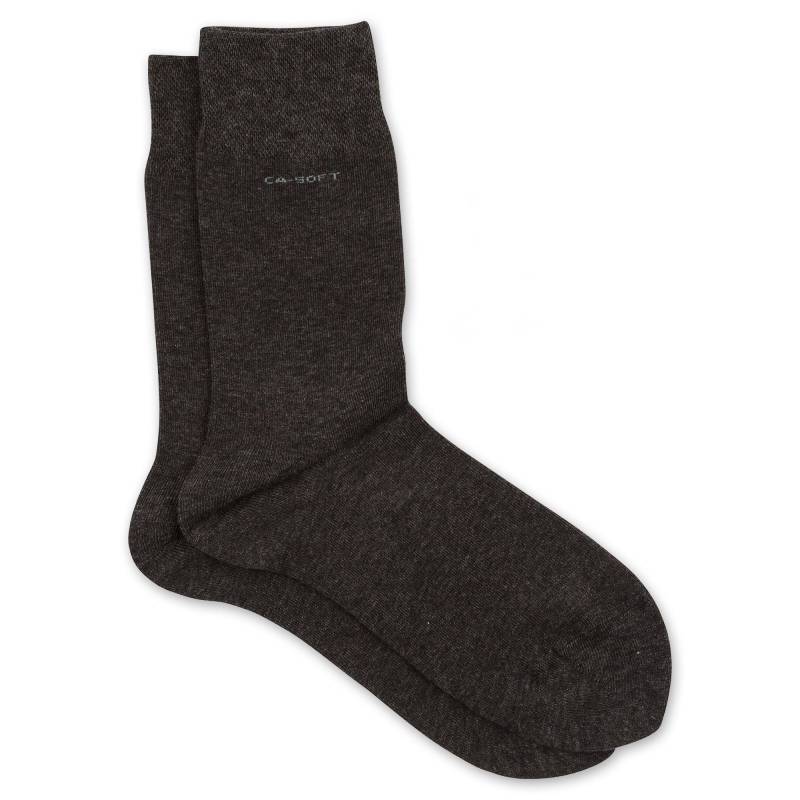 Duopack, Wadenlange Socken Herren Anthrazit 43-46 von camano