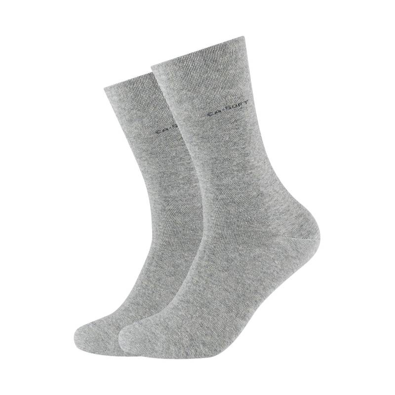 Duopack, Wadenlange Socken Herren Grau 43-46 von camano