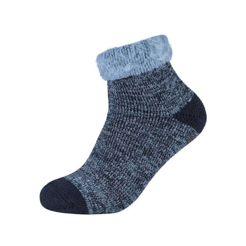 Wadenlange Socken Herren Blau Denim 43-46 von camano