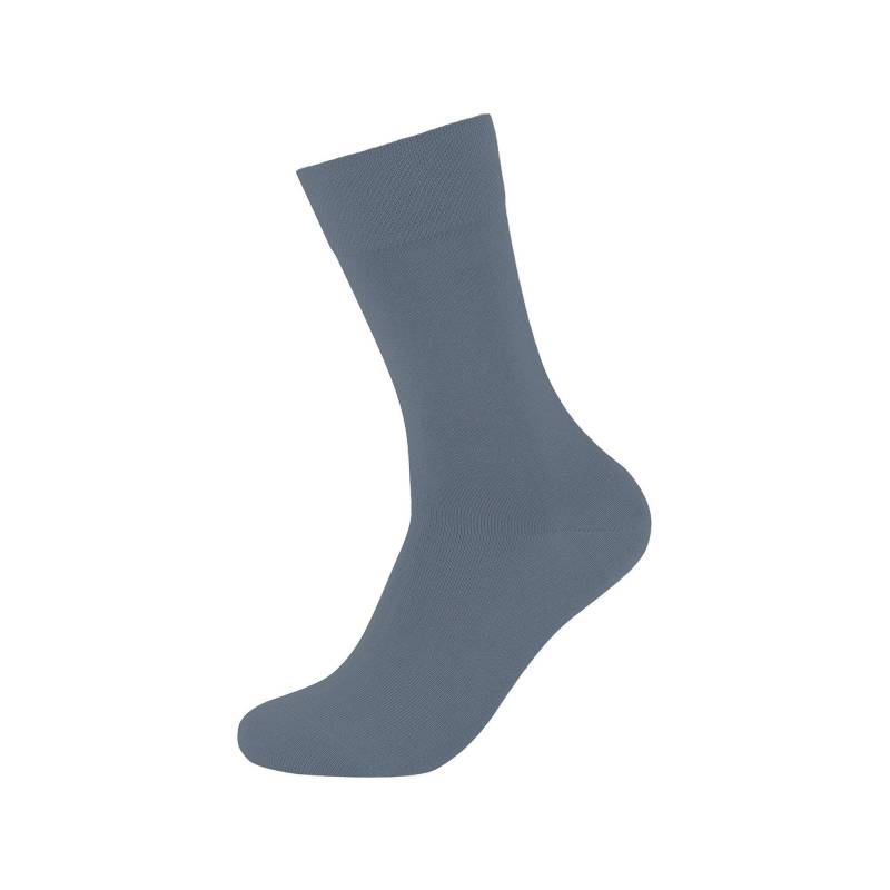 Wadenlange Socken Herren Grau-Blau 41/46 von camano