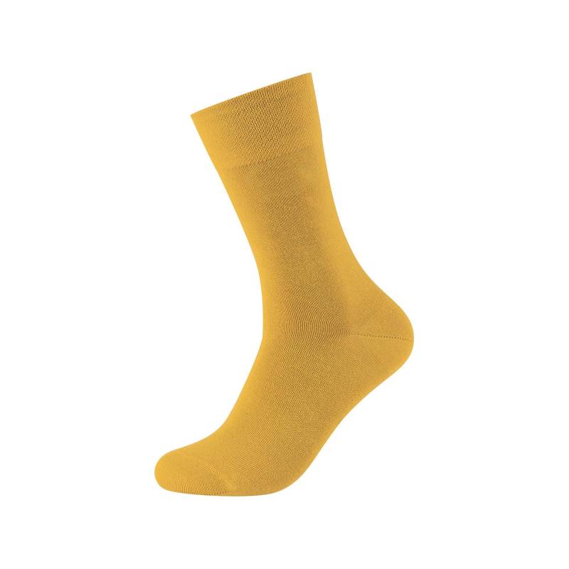 Wadenlange Socken Herren Senfgelb 41/46 von camano