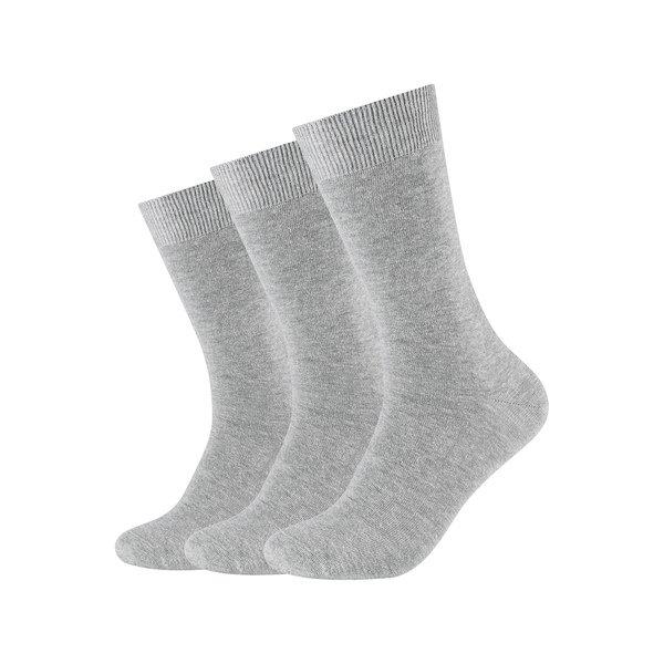 Triopack, Wadenlange Socken Herren Hellgrau 43-46 von camano
