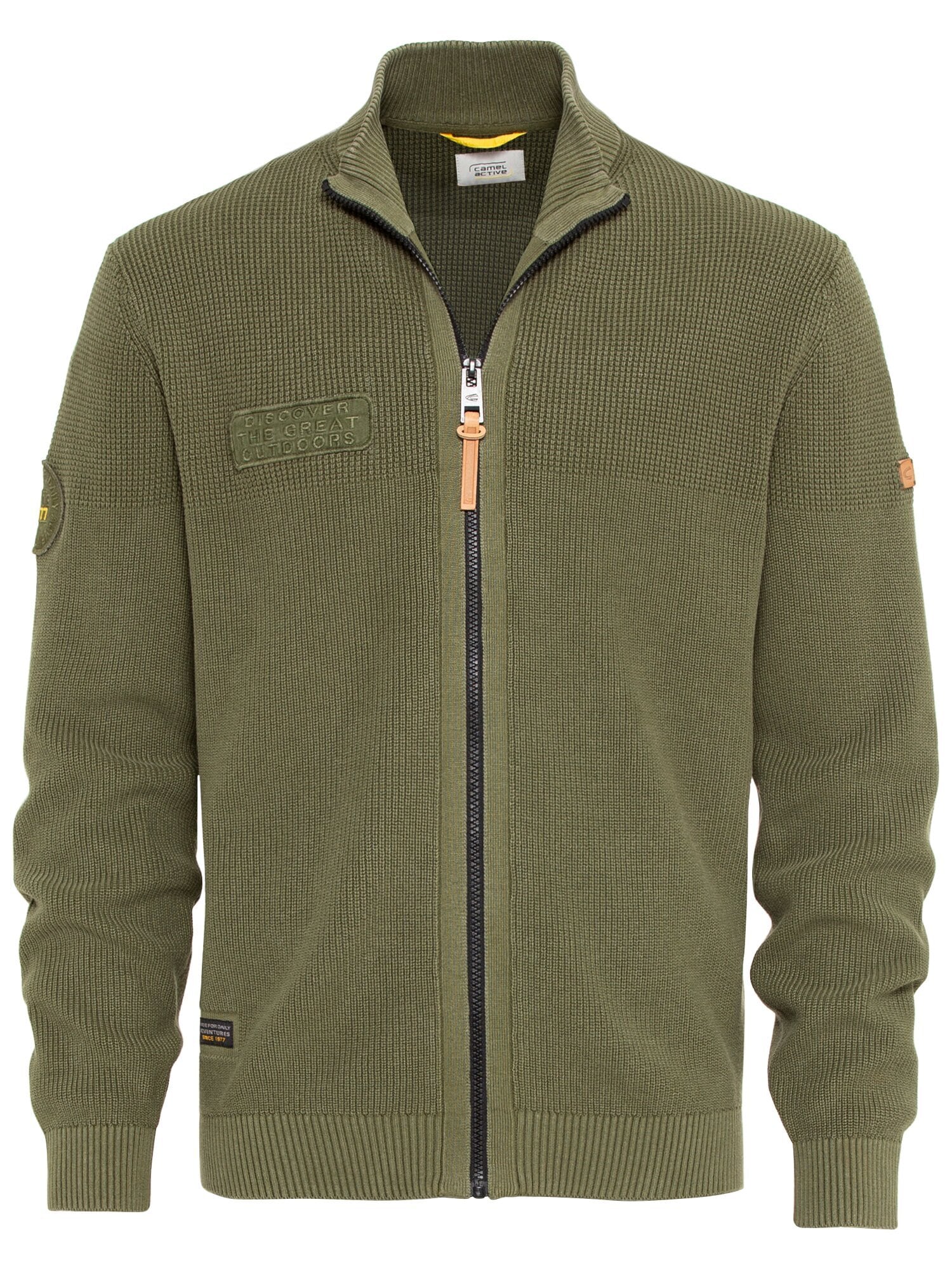 Strickjacke aus biologischer Baumwolle Strickjacke aus biologischer Baumwolle von camel active