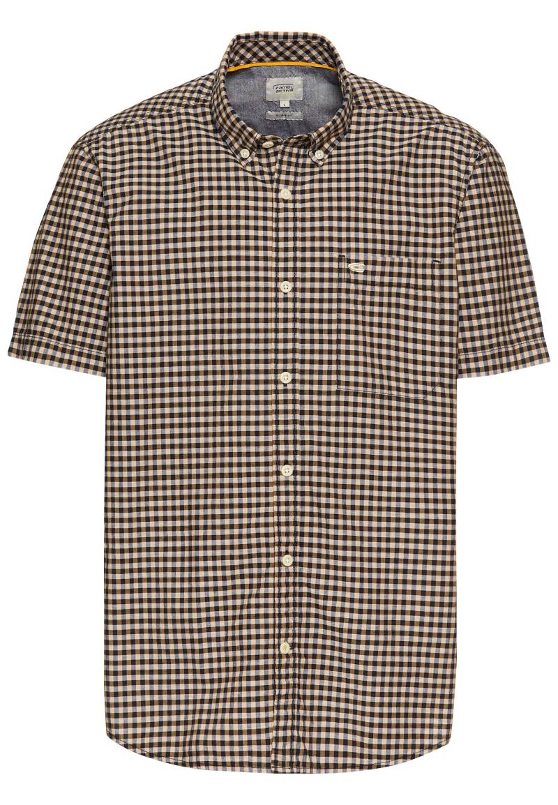 camel active Kurzarmhemd, kariert, mit Button-Down-Kragen von camel active