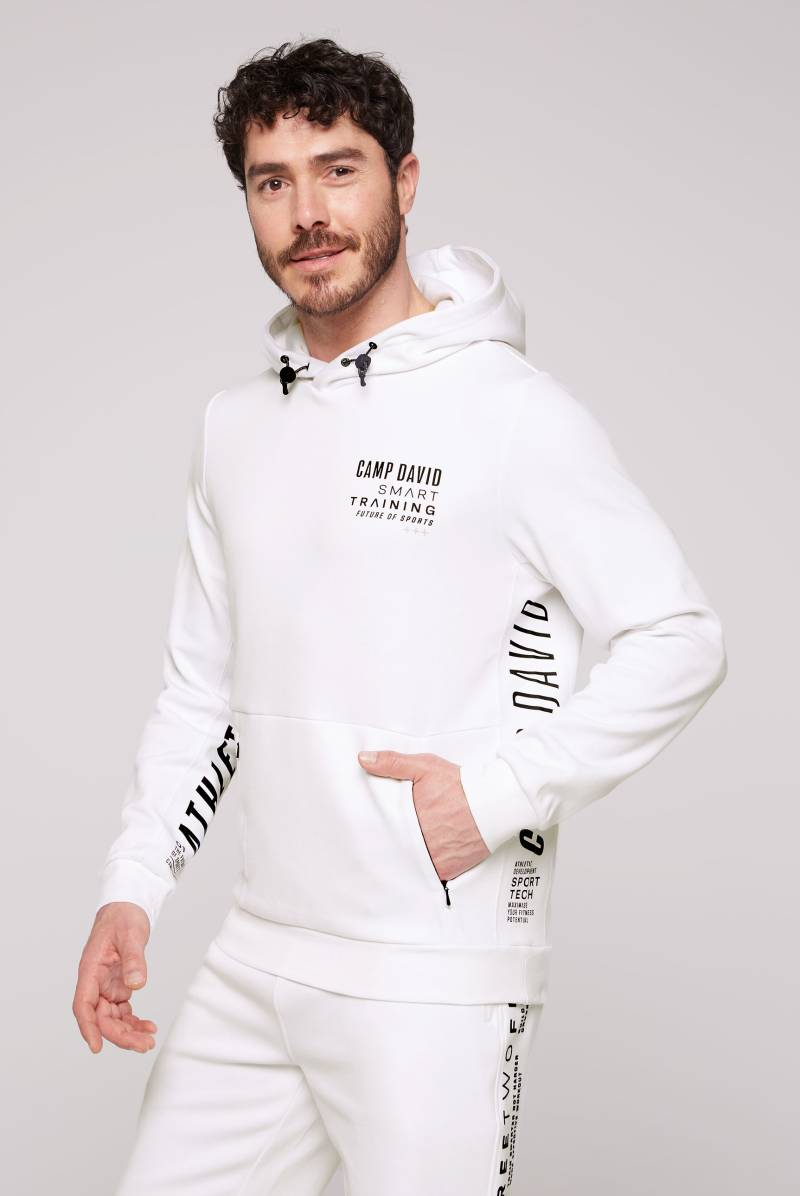 CAMP DAVID Kapuzensweatshirt, mit kontrastreichen Prints von camp david