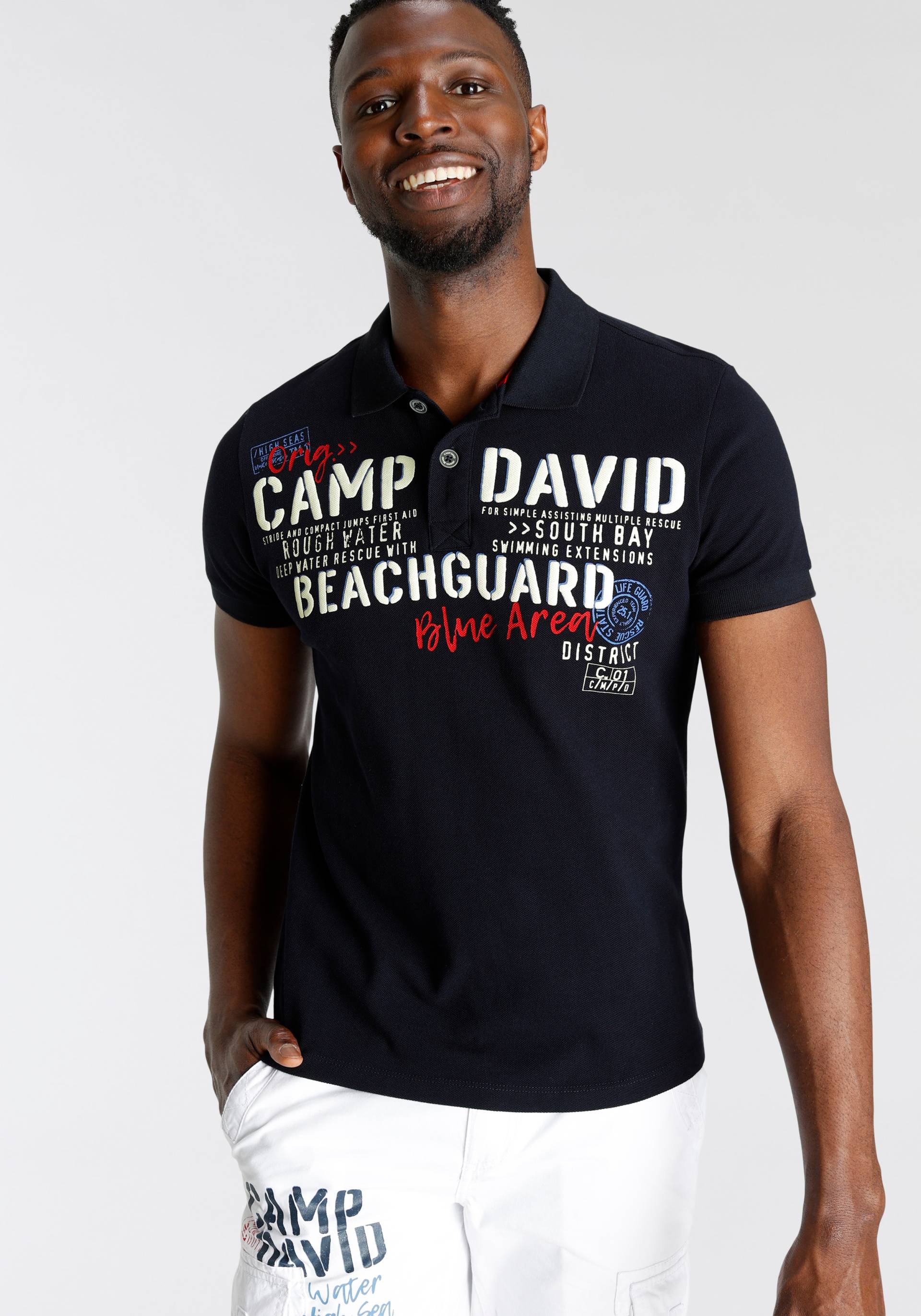 CAMP DAVID Poloshirt von camp david