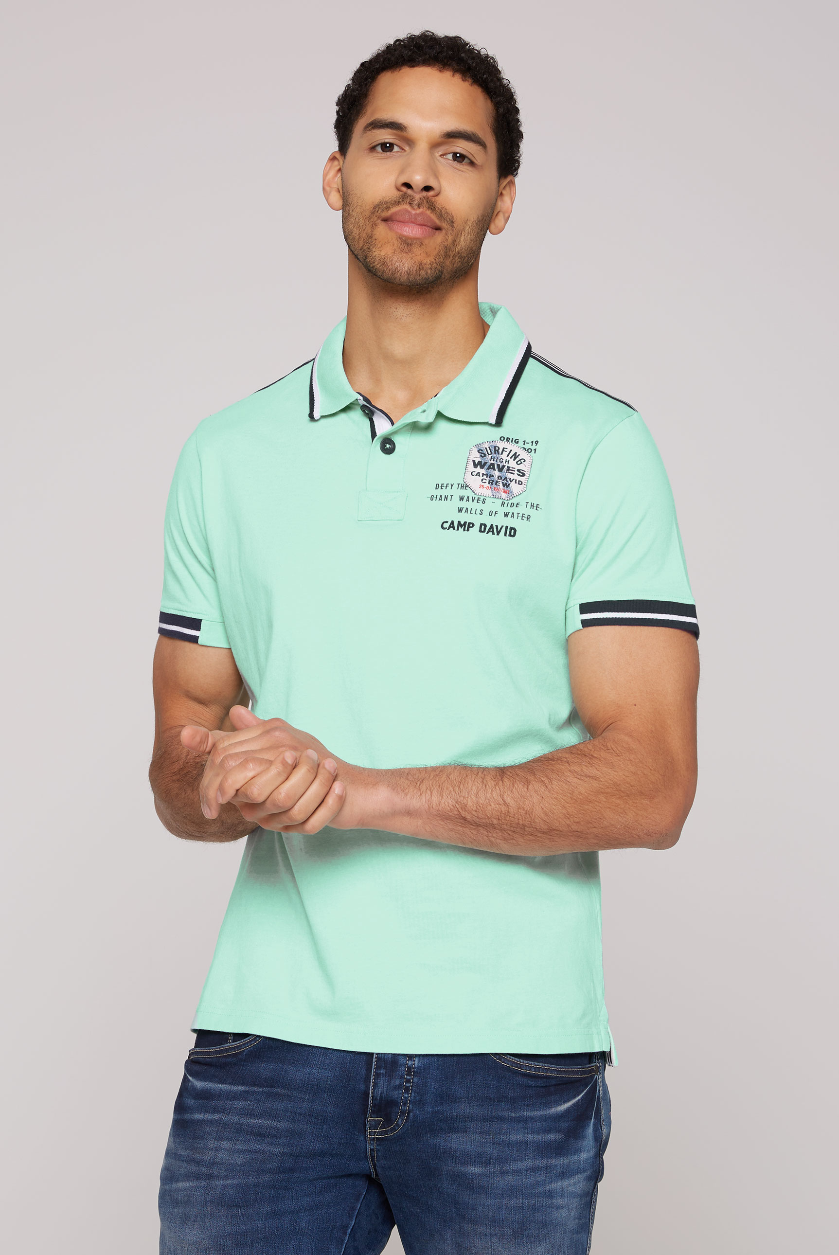 CAMP DAVID Poloshirt von camp david