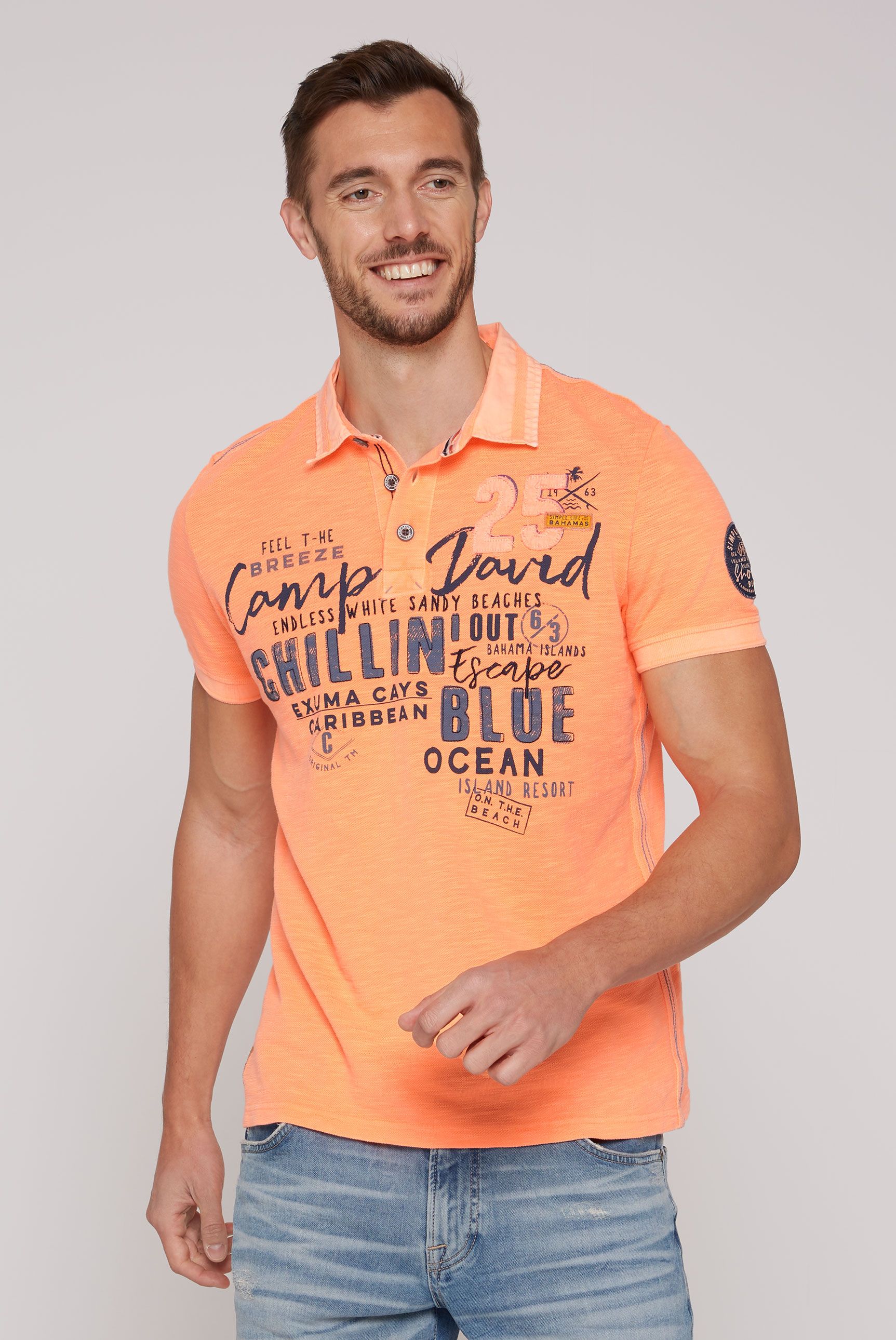 CAMP DAVID Poloshirt von camp david