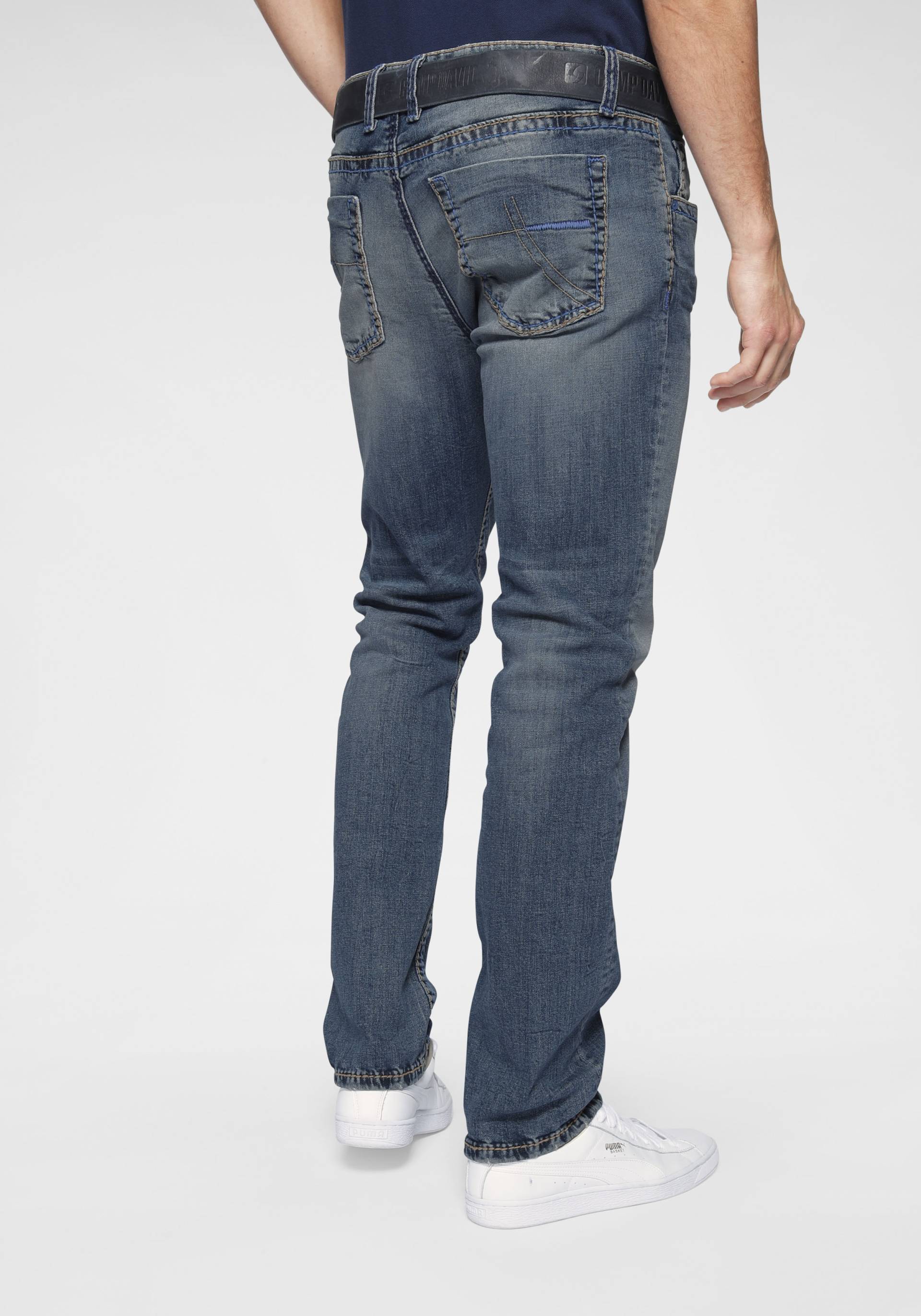 CAMP DAVID Straight-Jeans »NI:CO:R611«, mit markanten Steppnähten von camp david