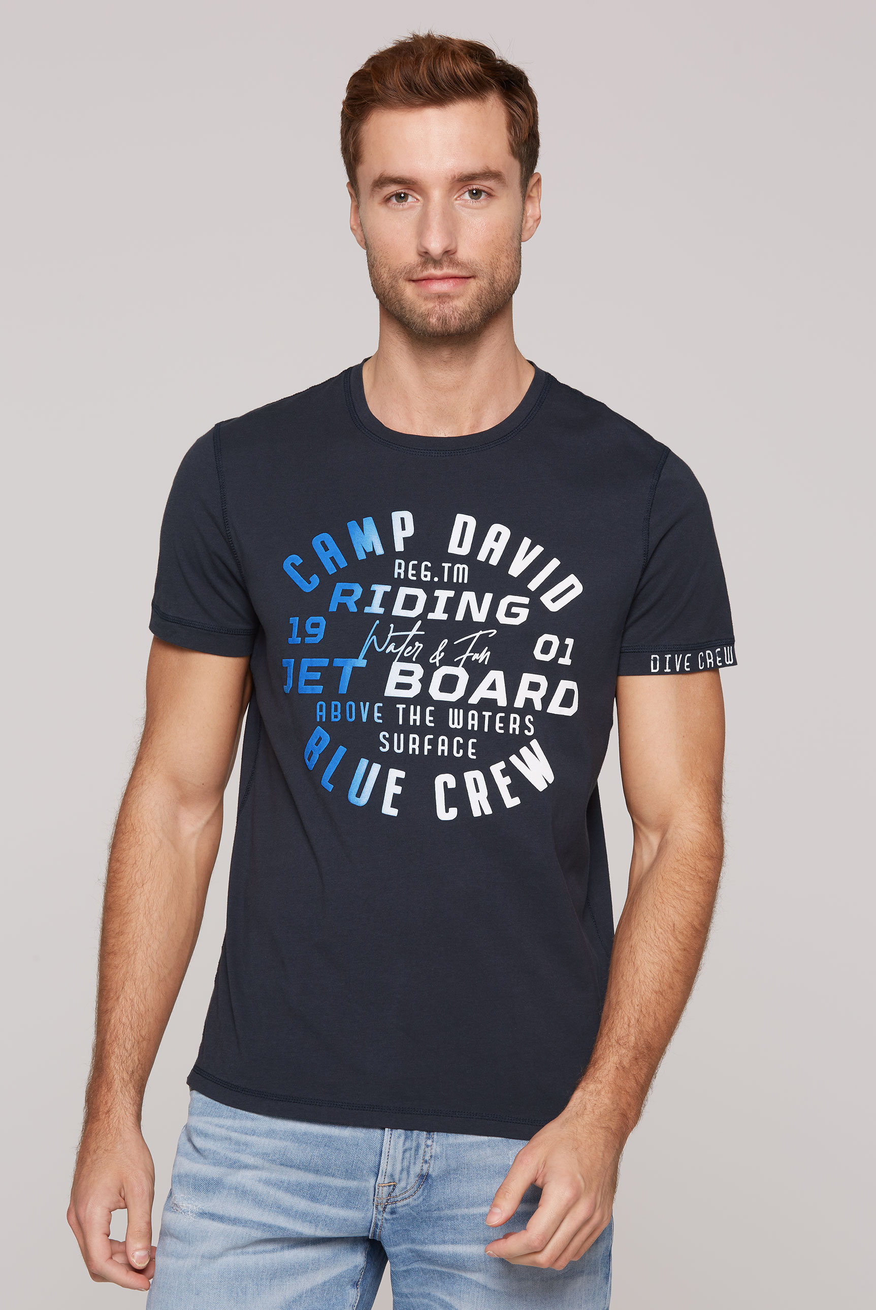 CAMP DAVID T-Shirt, mit Logo Print von camp david