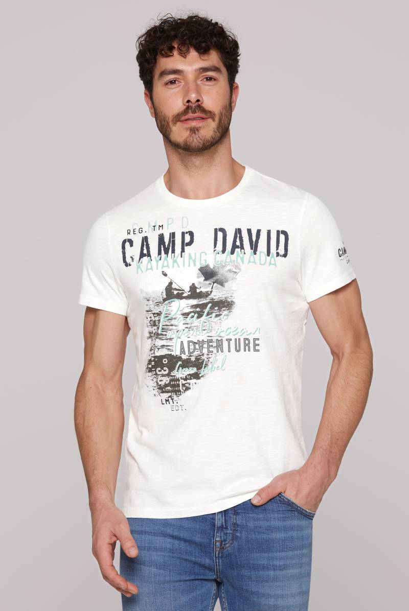 CAMP DAVID T-Shirt, mit grossem Logoprint von camp david