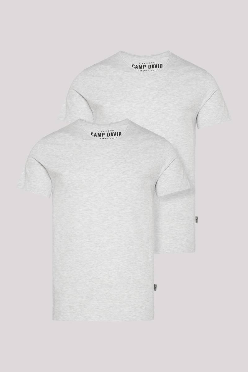 CAMP DAVID V-Shirt, (2 tlg.), im 2-er Pack von camp david