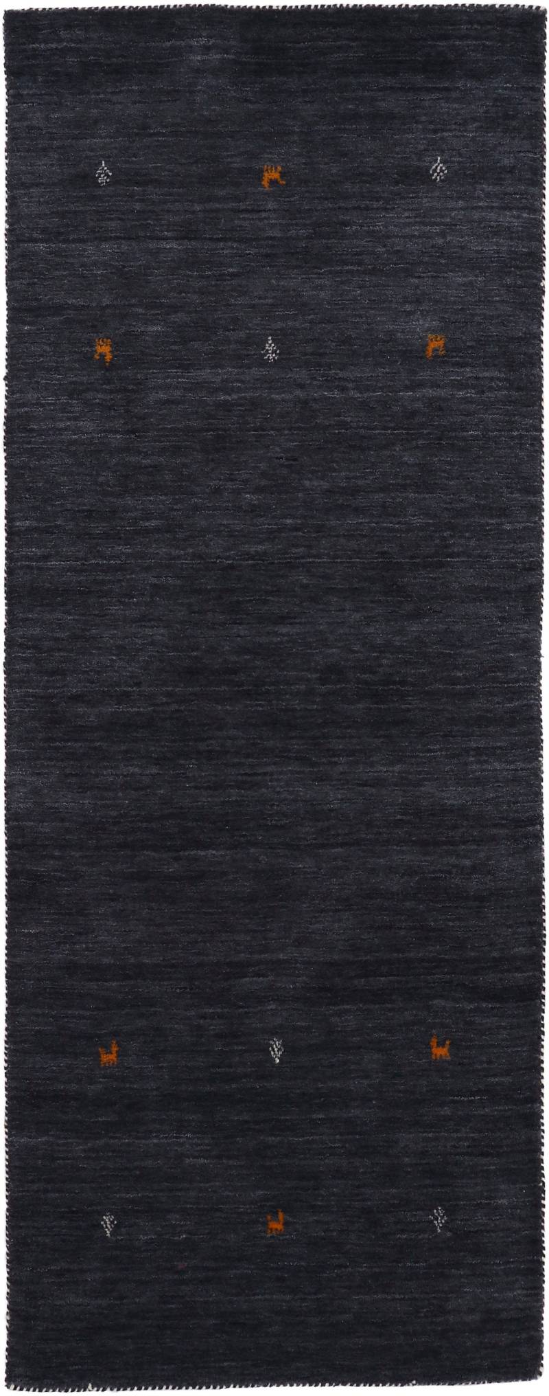 carpetfine Wollteppich »Gabbeh Uni, auch als Läufer erhältlich«, rechteckig, 15 mm Höhe, reine Wolle, handgewebt, Gabbeh Loom Tiermotiv, grosse Farbauswahl von carpetfine