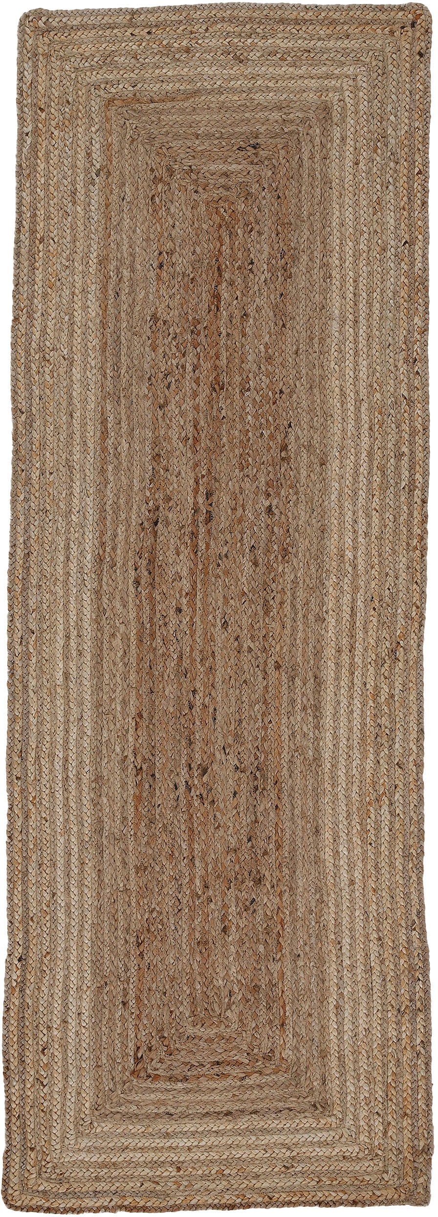 carpetfine Teppich »Nele Juteteppich Naturfaser«, rechteckig, geflochtener Wendeteppich aus 100% Jute, quadratisch und als Läufer von carpetfine