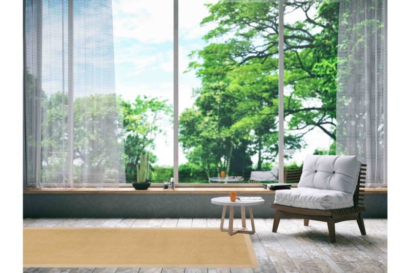 carpetfine Läufer »Sisal«, rechteckig, 5 mm Höhe, mit farbiger Bordüre, Anti Rutsch Rückseite von carpetfine