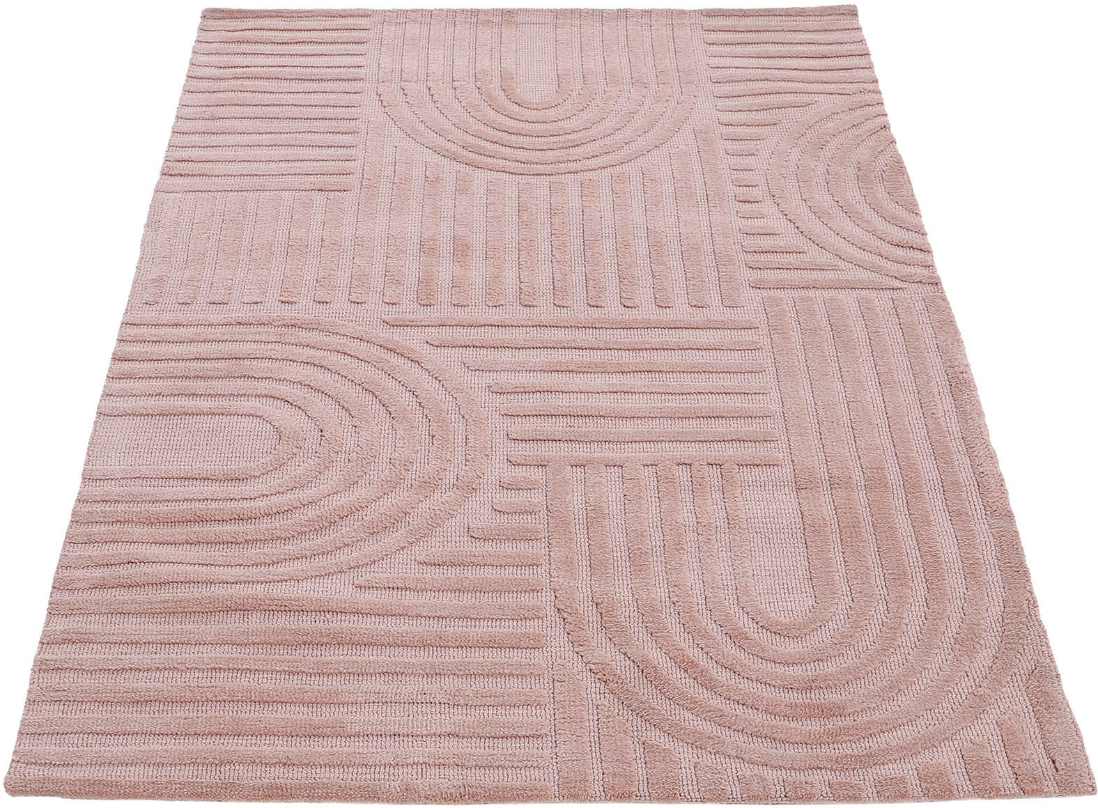 carpetfine Teppich »Holly 4 - Soft Touch Microfaser Teppich«, rechteckig, 12 mm Höhe, Boho Scandi, weiche dichte getuftete Hoch-Tief-Struktur, Wohnzimmer carpetfine Teppich »Holly 4 - Soft Touch Microfaser Teppich«, rechteckig, 12 mm Höhe, Boho Scandi, weiche dichte getuftete Hoch-Tief-Struktur, Wohnzimmer von carpetfine